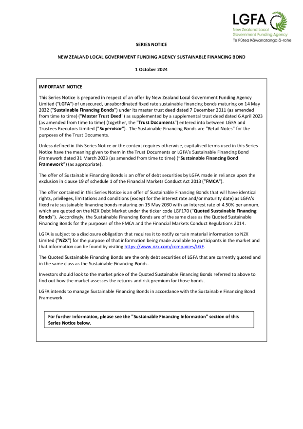 Series Notice 2032 SFBs - LGFA October 2024 Bond Syndication.pdf